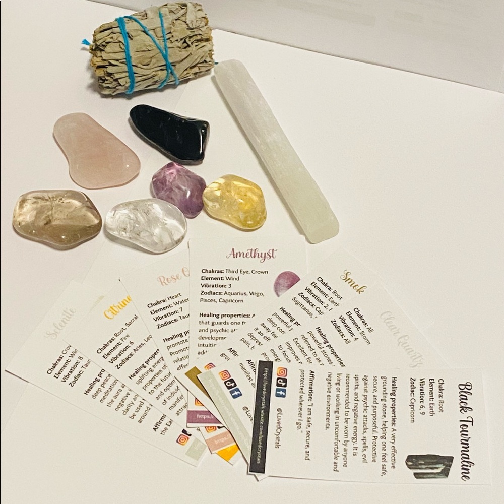 LuvedCrystals Beginners Healing Crystal Kit🎀 - Picture 2 of 13